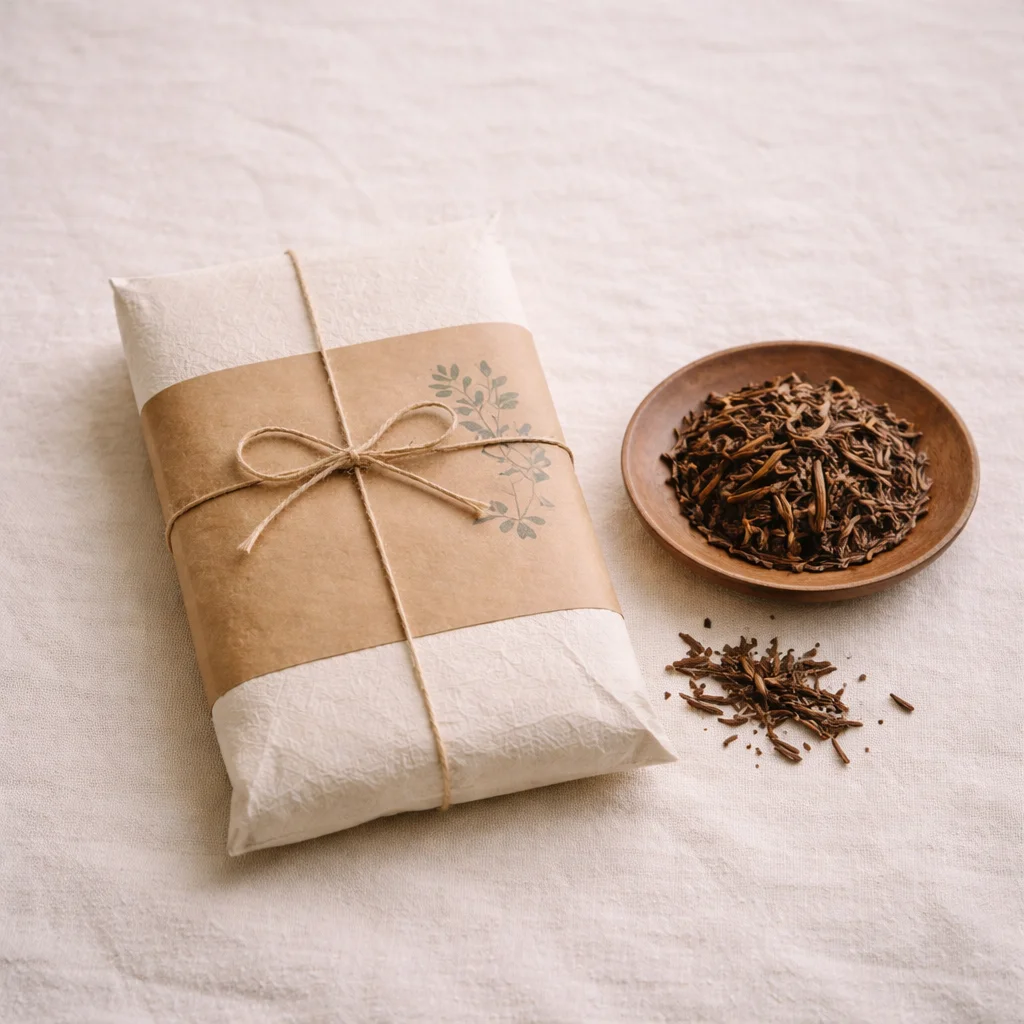 ほうじ茶 炭火焙煎のパッケージ